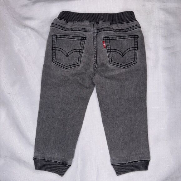 Levi’s Knit Jogger Infant Stretch Waist Faded Gray NEW No Tag Size 18 Months - Picture 2 of 4